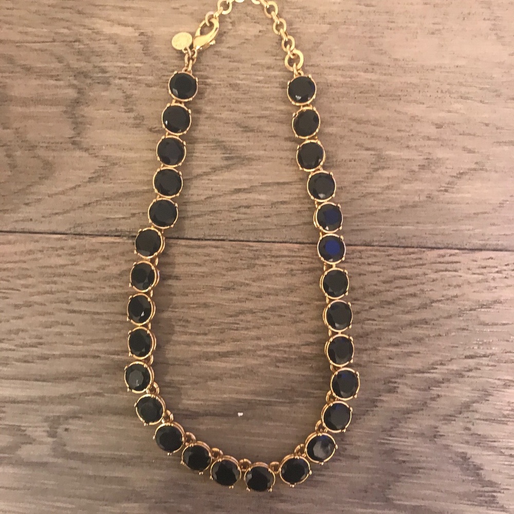 C Wonder black rhinestone necklace